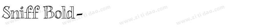 Sniff Bold字体转换